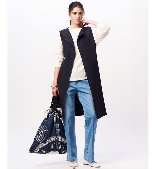 23区「【洗える】プレミアムビオコットン ビッグシルエット ニット」|ニット・セーター|