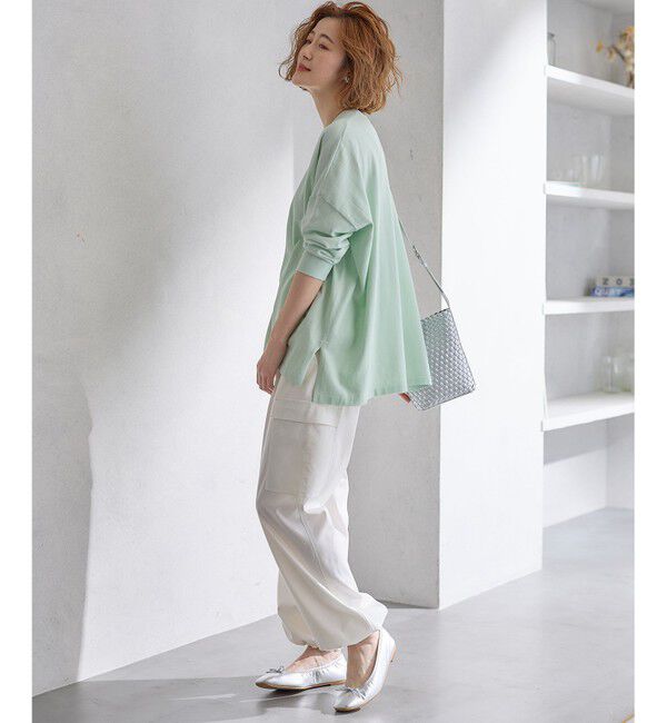 23区「【洗える】プレミアムビオコットン ビッグシルエット ニット」|ニット・セーター|