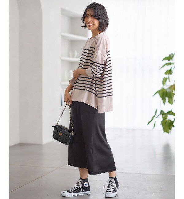 23区「【洗える】プレミアムビオコットン ビッグシルエット ニット」|ニット・セーター|