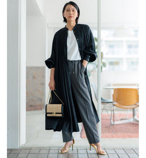 23区「【新色追加/洗える】2WAYストレッチツイル ドロスト パンツ」|その他|