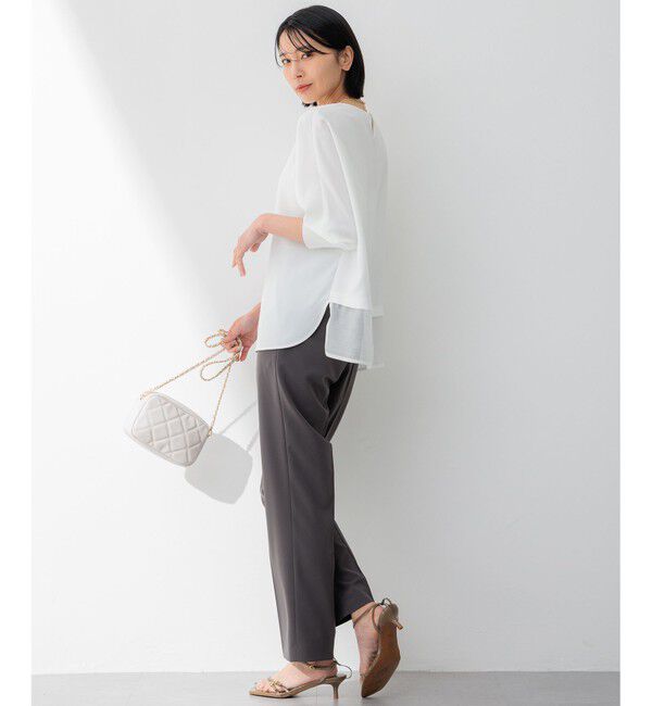 23区「【新色追加/洗える】2WAYストレッチツイル ドロスト パンツ」|その他|