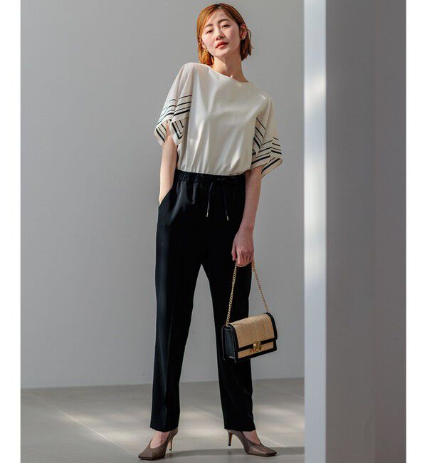 23区「【新色追加/洗える】2WAYストレッチツイル ドロスト パンツ」|その他|