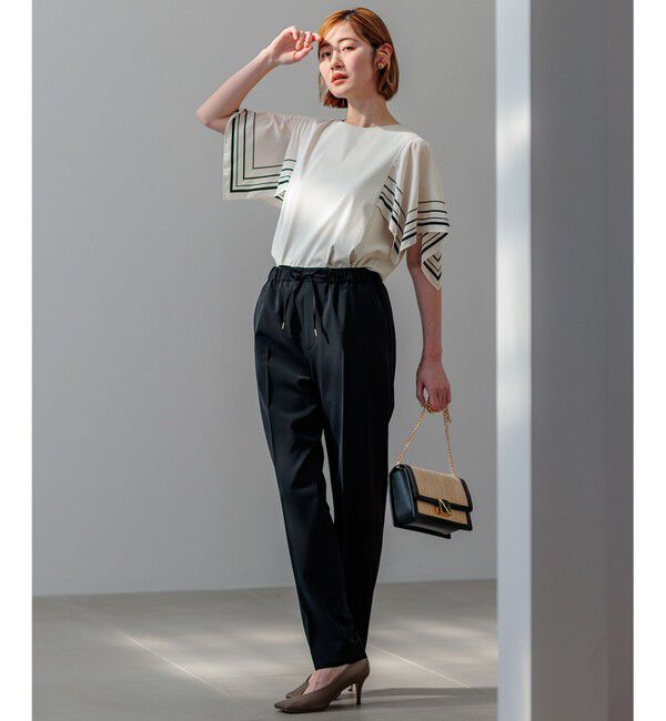 23区「【新色追加/洗える】2WAYストレッチツイル ドロスト パンツ」|その他|