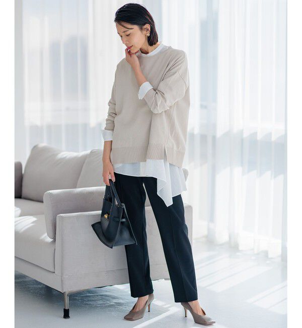 23区「【新色追加/洗える】2WAYストレッチツイル ドロスト パンツ」|その他|