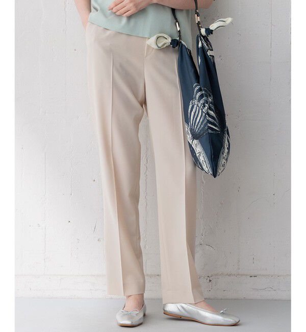 23区「【新色追加/洗える】2WAYストレッチツイル ドロスト パンツ」|その他|ベージュ系