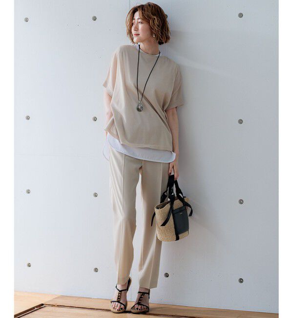 23区「【新色追加/洗える】2WAYストレッチツイル ドロスト パンツ」|その他|