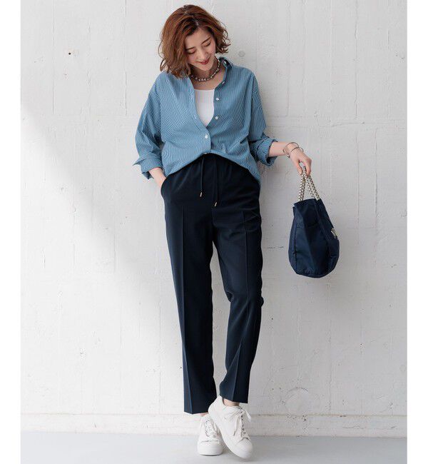 23区「【新色追加/洗える】2WAYストレッチツイル ドロスト パンツ」|その他|