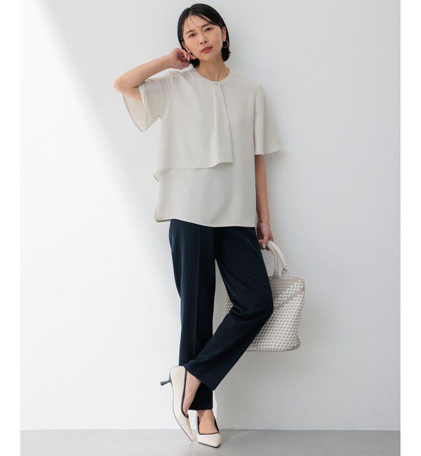 23区「【新色追加/洗える】2WAYストレッチツイル ドロスト パンツ」|その他|