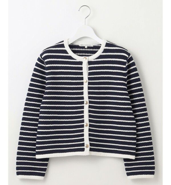 23区「【Oggi3月号掲載/洗える】ブークレコットン ニットジャケット」|カーディガン|