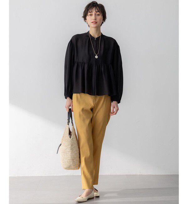 23区「【WEB&一部店舗限定カラーあり】ソフトオーガンジー ボリューム ブラウス」|シャツ・ブラウス|