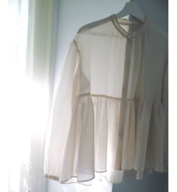 23区「【WEB&一部店舗限定カラーあり】ソフトオーガンジー ボリューム ブラウス」|シャツ・ブラウス|