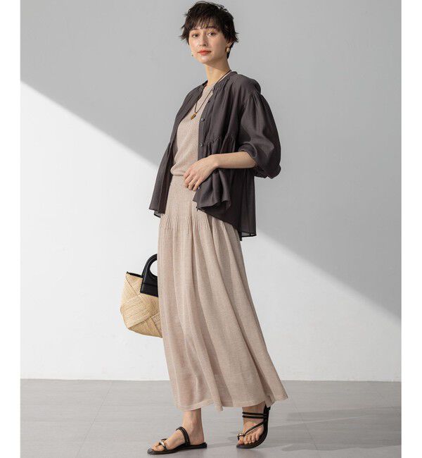 23区「【WEB&一部店舗限定カラーあり】ソフトオーガンジー ボリューム ブラウス」|シャツ・ブラウス|