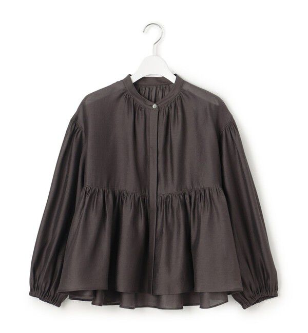 23区「【WEB&一部店舗限定カラーあり】ソフトオーガンジー ボリューム ブラウス」|シャツ・ブラウス|