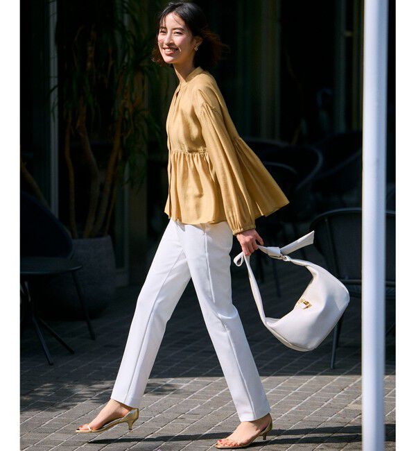 23区「【WEB&一部店舗限定カラーあり】ソフトオーガンジー ボリューム ブラウス」|シャツ・ブラウス|