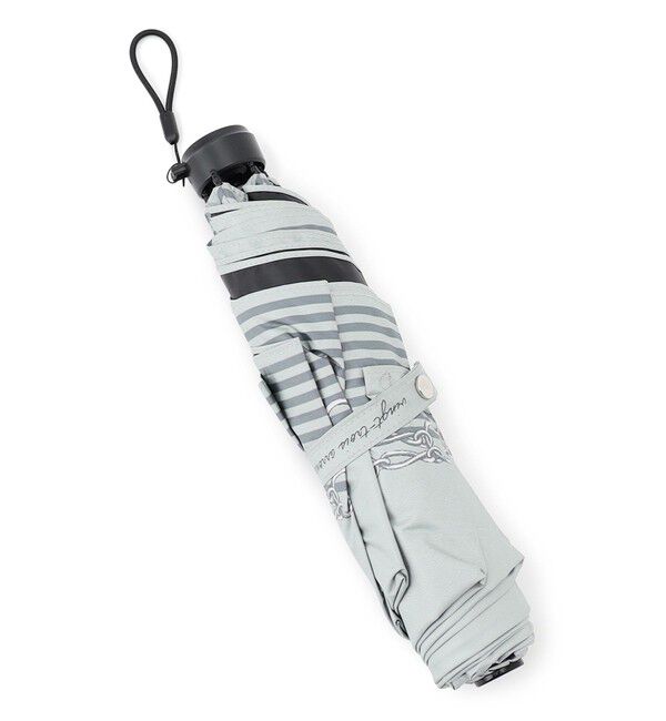 23区「【晴雨兼用/UVカット】ボーダーチェーン柄 折り畳み傘」|傘|