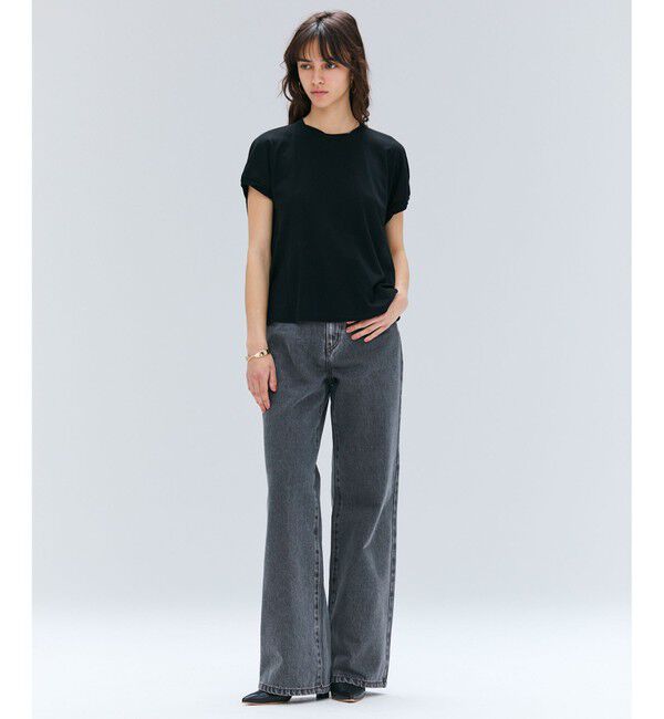 BEIGE,「【BEIGE,ecru/WEB限定・洗える】FINE DRY TOUCH / ねじりデザインコットンクルーネックTシャツ」|Tシャツ・カットソー|