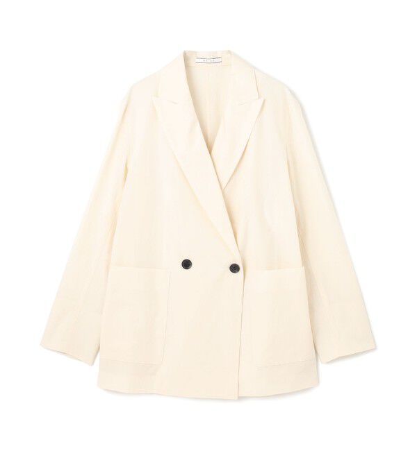 BEIGE,「【洗える・FUDGE 6月号掲載】MALLOW / コットンテーラードオーバージャケット」|テーラードジャケット|