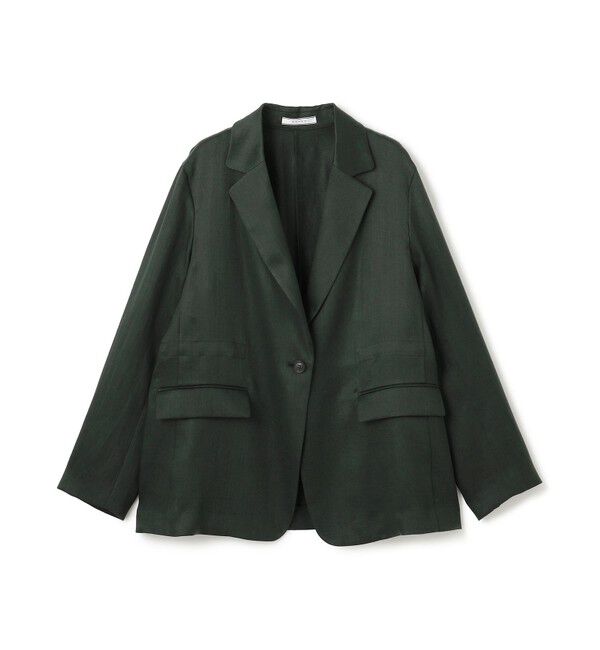 BEIGE,「【洗える】BERGAMOT / ウォッシャブルリネンバックドロストジャケット」|テーラードジャケット|