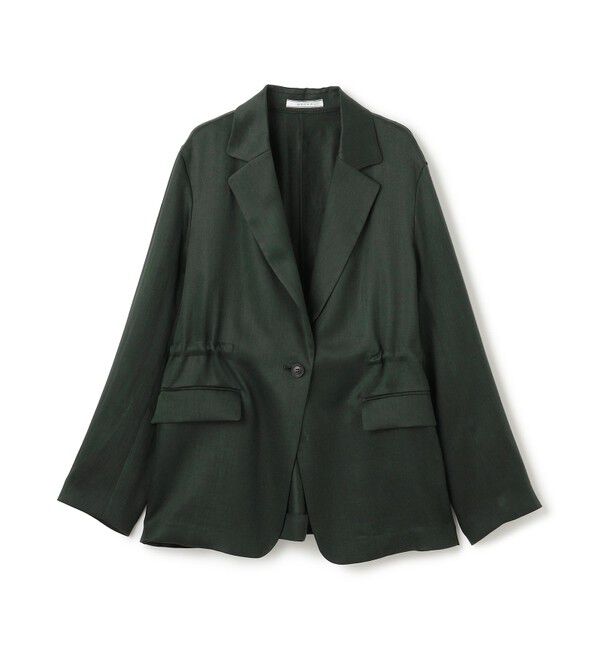 BEIGE,「【洗える】BERGAMOT / ウォッシャブルリネンバックドロストジャケット」|テーラードジャケット|