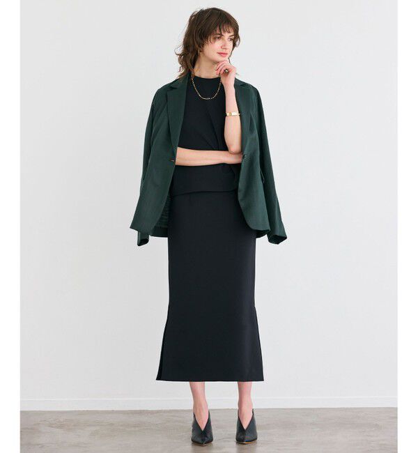 BEIGE,「【洗える】BERGAMOT / ウォッシャブルリネンバックドロストジャケット」|テーラードジャケット|