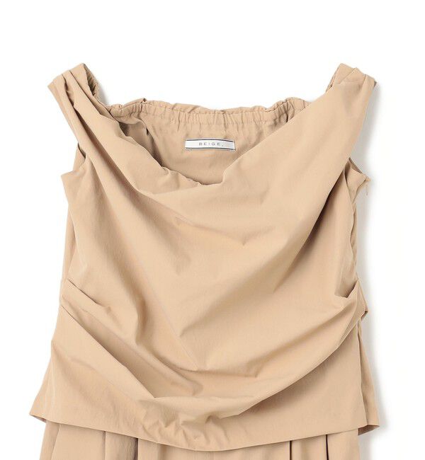 BEIGE,「【接触冷感/UVカット/洗える・anan 2451号掲載】YANN / オフショルダーオールインワン」|オールインワン|