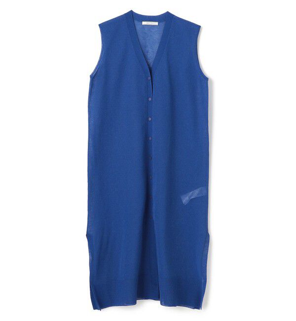 BEIGE,「【洗える】MILANO / リネン混シアーロングジレカーディガン」|ニット・セーター|