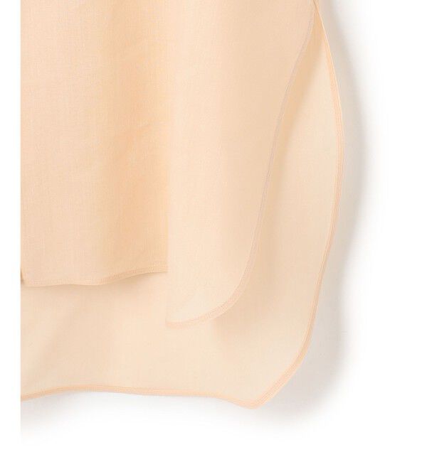 BEIGE,「PAULINE / リネンヴィスコースオーバーサイズロングシャツ」|シャツ・ブラウス|