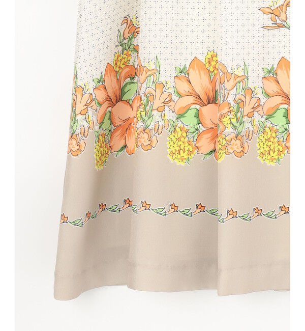 GRACE CONTINENTAL「ブーケスカーフプリントフレアスカート」|スカート|