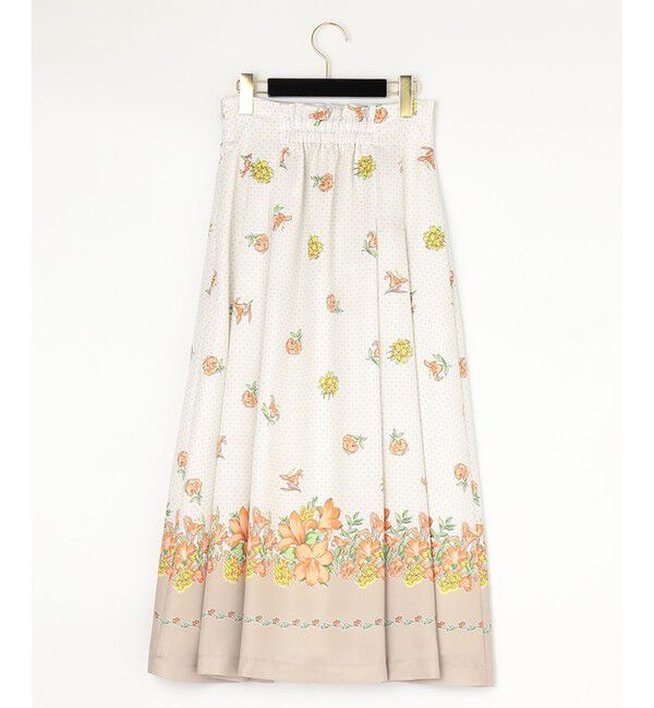 GRACE CONTINENTAL「ブーケスカーフプリントフレアスカート」|スカート|