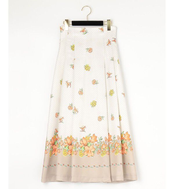 GRACE CONTINENTAL「ブーケスカーフプリントフレアスカート」|スカート|