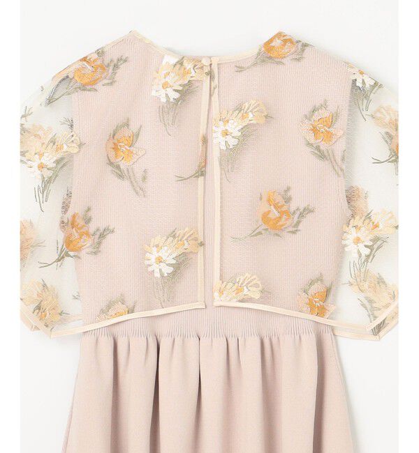 GRACE CONTINENTAL「刺繍ケープニットトップ」|ニット・セーター|