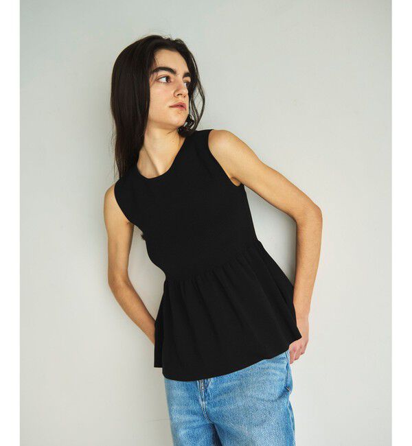 GRACE CONTINENTAL「刺繍ケープニットトップ」|ニット・セーター|