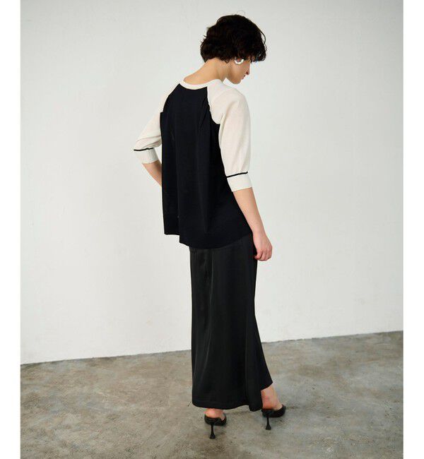 Diagram「バイカラークルーニットトップ」|ニット・セーター|