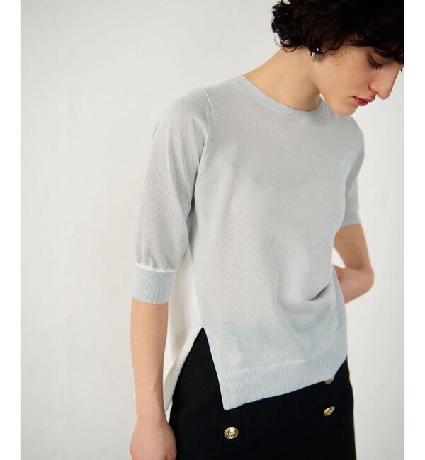 Diagram「バイカラークルーニットトップ」|ニット・セーター|