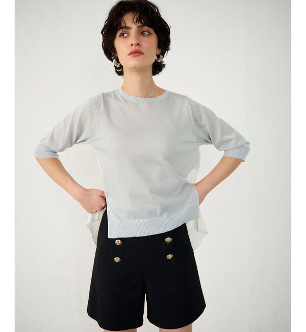 Diagram「バイカラークルーニットトップ」|ニット・セーター|