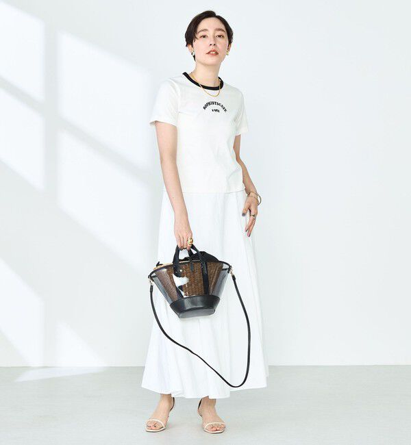 NOLLEY'S sophi「シルケット天竺衿配色ロゴTシャツ」|Tシャツ・カットソー|