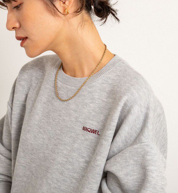 MAQWEL「【MAQWEL/マクウェル】スウェットライクニット」|ニット・セーター|