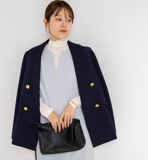 NOLLEY'S「ウォッシャブルフラノ風ジャンパーワンピース」|ワンピース|