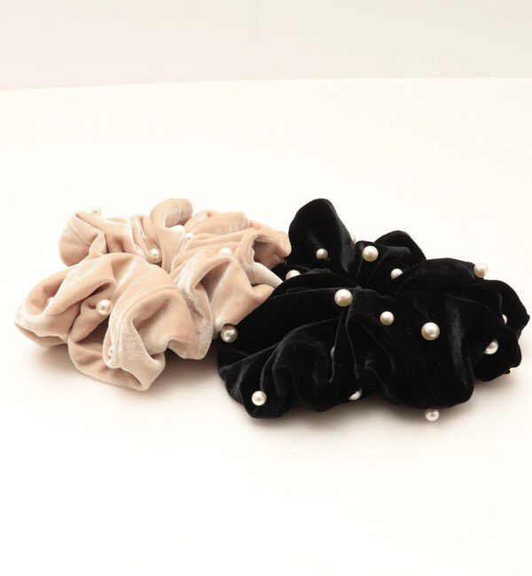 NOLLEY'S「パールベロアシュシュ」|ヘアゴム・シュシュ|