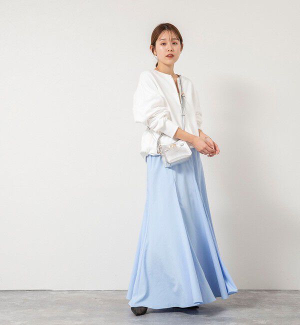 NOLLEY'S「【WEB＆一部店舗限定色アイテム】ウォッシャブルヴィンテージタフタマチ入りマキシスカート」|スカート|