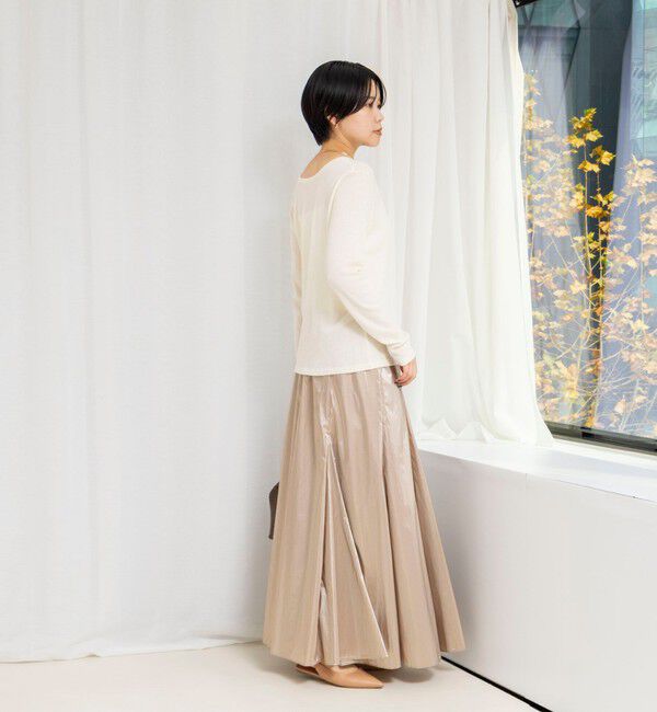 NOLLEY'S「45th limited editionウォッシャブルメタリックマチ入りマキシスカート」|スカート|