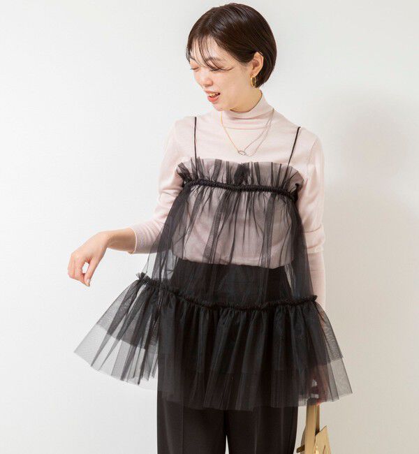 NOLLEY'S sophi「ウォッシャブルチュール2WAYブラウス」|キャミソール|