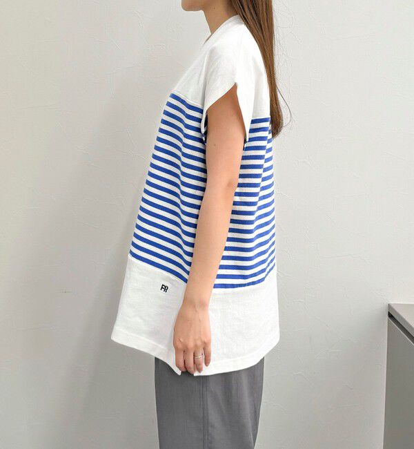 fredy emue「スキッパーフレンチボーダープルオーバーカットソー」|Tシャツ・カットソー|