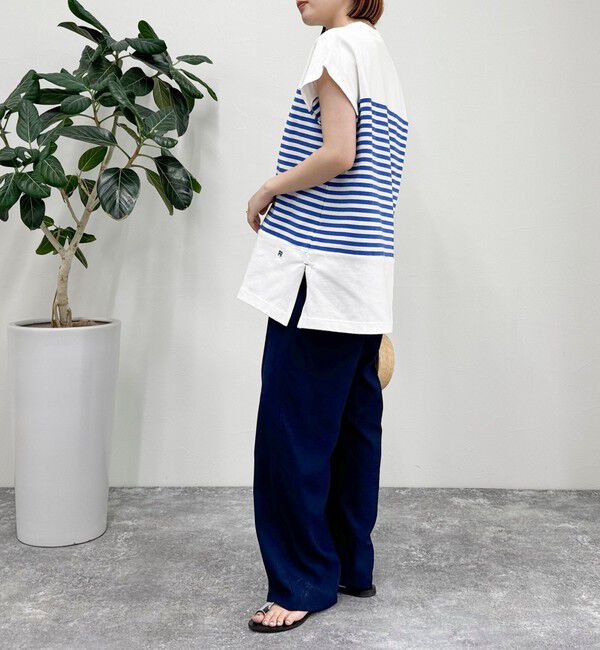 fredy emue「スキッパーフレンチボーダープルオーバーカットソー」|Tシャツ・カットソー|