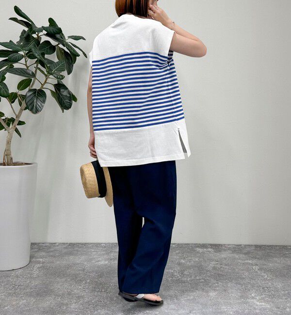 fredy emue「スキッパーフレンチボーダープルオーバーカットソー」|Tシャツ・カットソー|