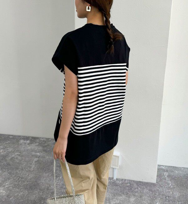 fredy emue「スキッパーフレンチボーダープルオーバーカットソー」|Tシャツ・カットソー|