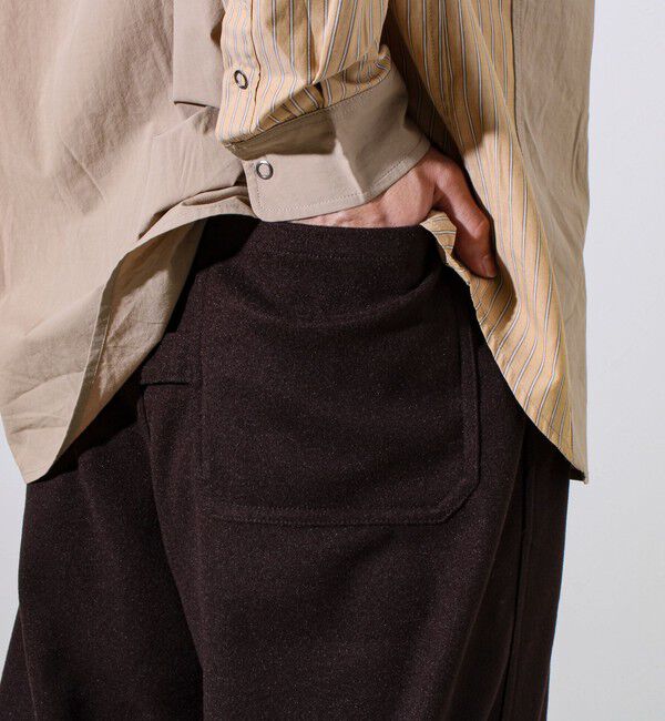 GLOSTER「【GEVACO/ゲバコ】ウールライクイージーパンツ」|チノ|