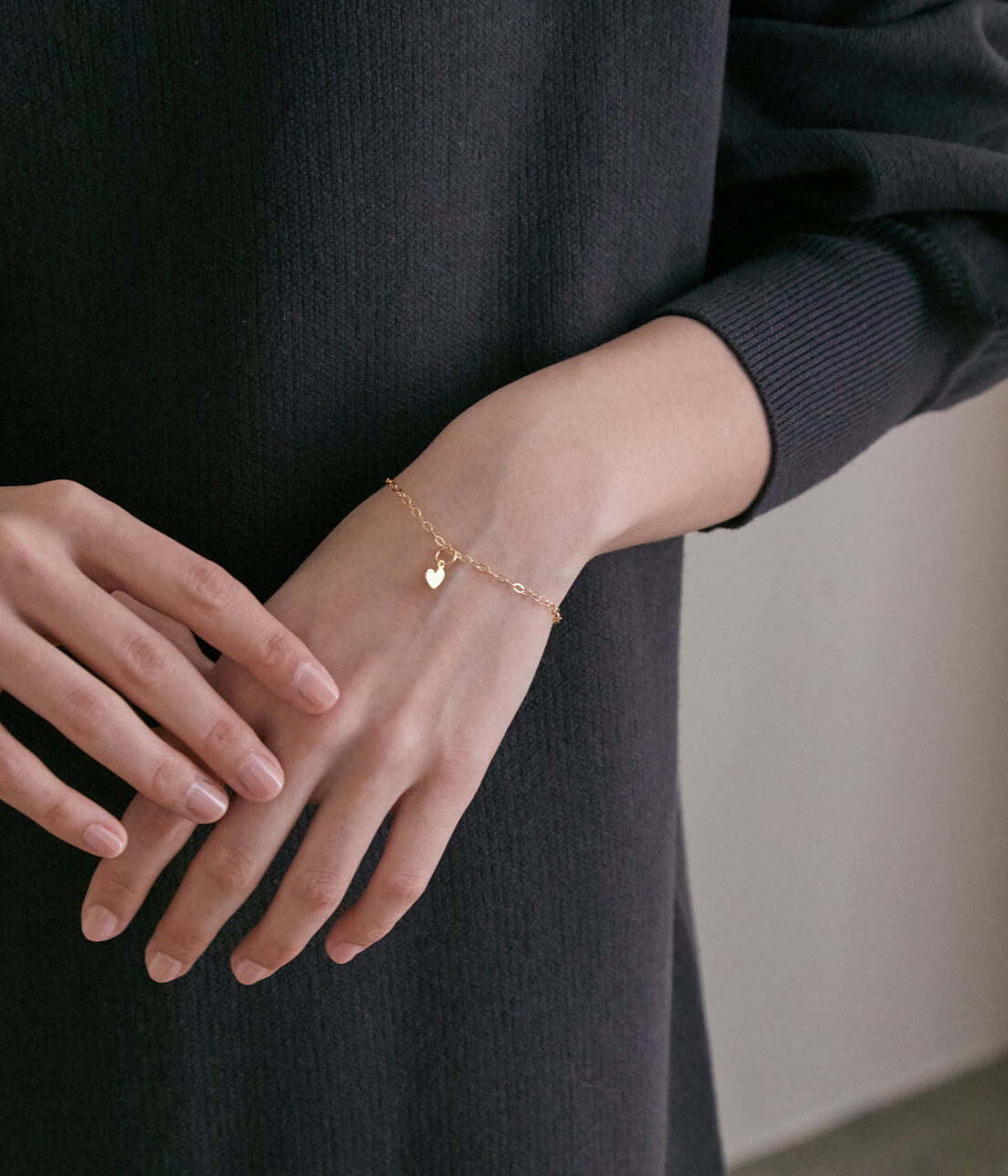 SALON adam et rope'「【SALONオリジナルBOX付き】14KGF平あずきチェーンブレスレット」|ブレスレット・バングル|