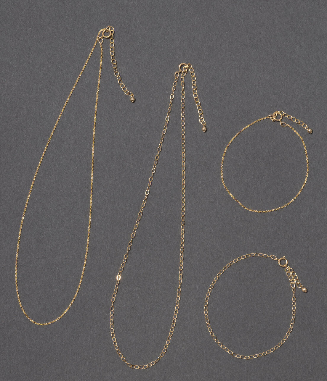 SALON adam et rope'「【SALONオリジナルBOX付き】14KGF平あずきチェーンブレスレット」|ブレスレット・バングル|