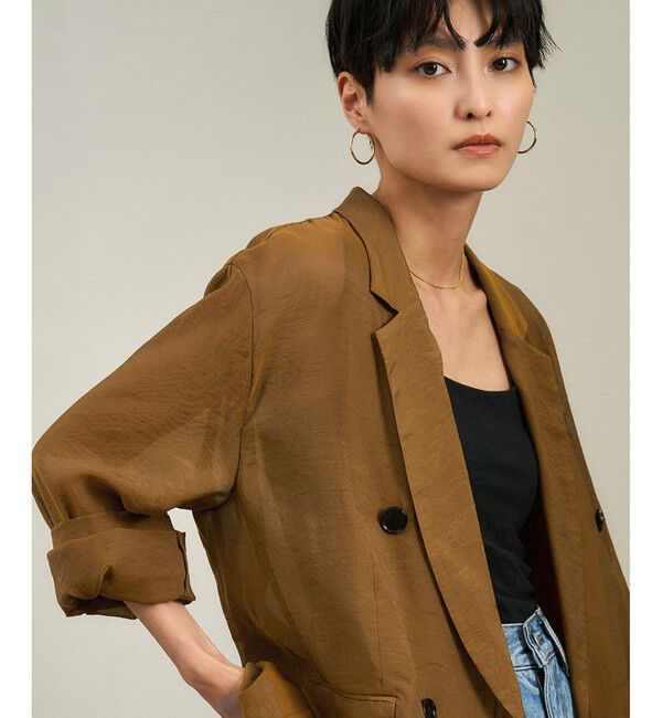 SALON adam et rope'「シアーリライムテーラードジャケット」|テーラードジャケット|